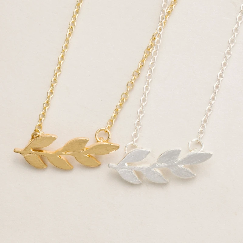Женское ожерелье с подвеской в виде листьев Лавра|leaf necklace|fashion necklacenecklace fashion |