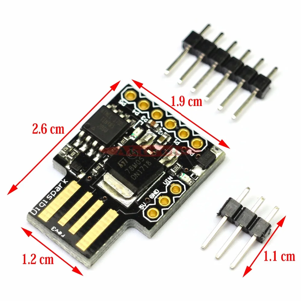 50 шт. Digispark kickstarter миниатюрный Attiny85 micro для arduino USB Micro макетная плата|micro usb|micro usb
