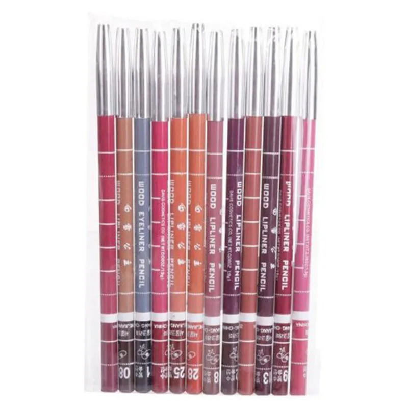 Контурный карандаш для губ 12 шт. Для женщин Профессиональный Макияж