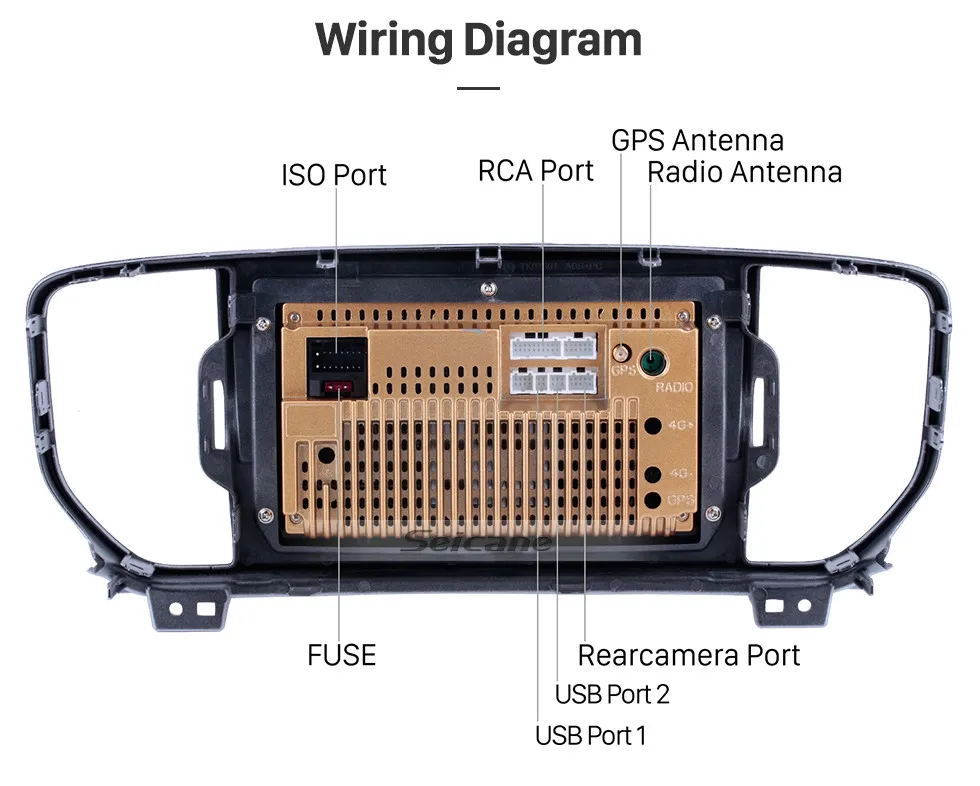 Seicane Android 8,1 2din автомобильный dvd плеер для KIA sportage KX5 gps навигации 9 дюймов Wi-Fi 4-х ядерный стерео автомагнитолы