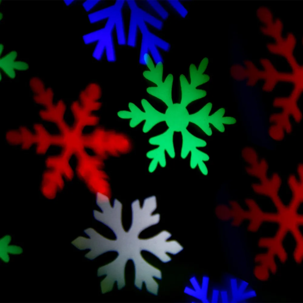 Рождественский белый снег сверкающий Ландшафтный проектор наружный Декор