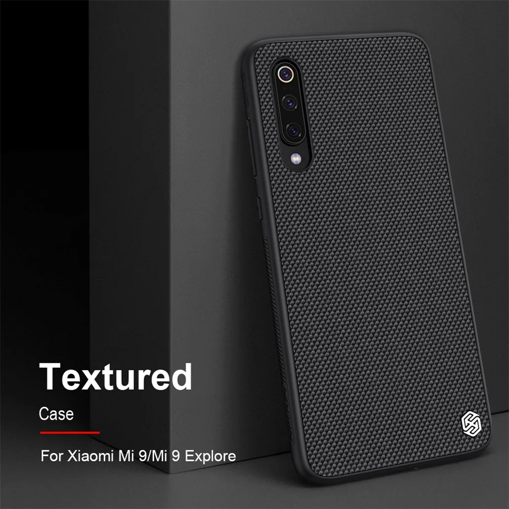 Чехол для Xiaomi Mi 9 NILLKIN Текстурированный чехол из нейлона Прочный нескользящий тонкий и светильник задняя крышка для Xiaomi Mi 9 Explorer