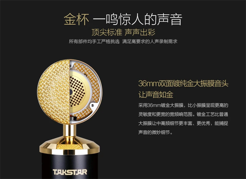Takstar PC-K820/PC K820 бортовой адрес Запись микрофон для профессиональных студий сценические выступления инструменты