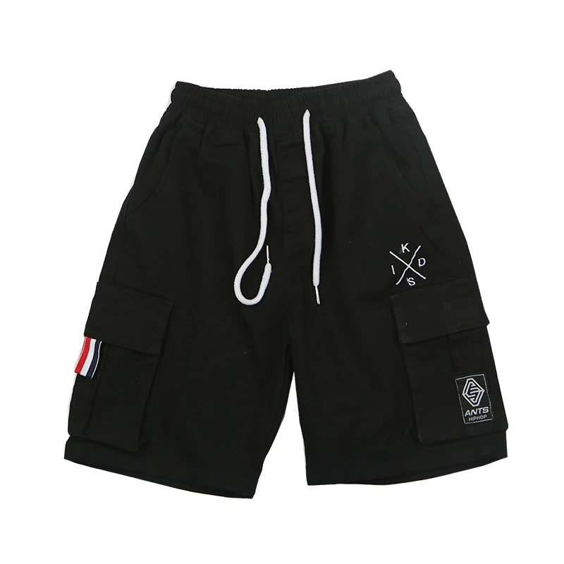 Shorts Костюм в стиле хип-хоп детская одежда для уличных танцев для мальчиков Одежда для сцены желтая рубашка шорты современные танцевальные джазовые танцевальные наряды DQS2118 - Цвет: Shorts
