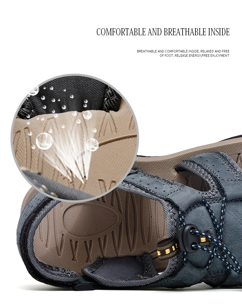 Мужские Пляжные и уличные Сандалии Летняя уличная удобная спортивная обувь