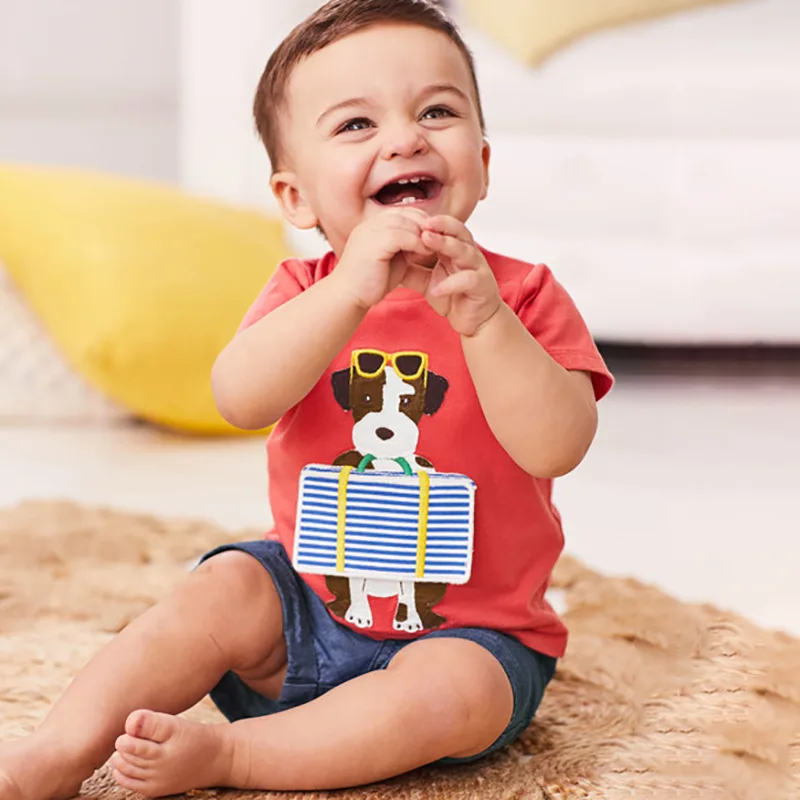 Little maven/летние костюмы для собак с машинками для маленьких мальчиков от 2 до 7 лет, комплекты для мальчиков, костюмы для мальчиков, летняя детская одежда, костюмы бутик-люкс - Цвет: 20292 same picture