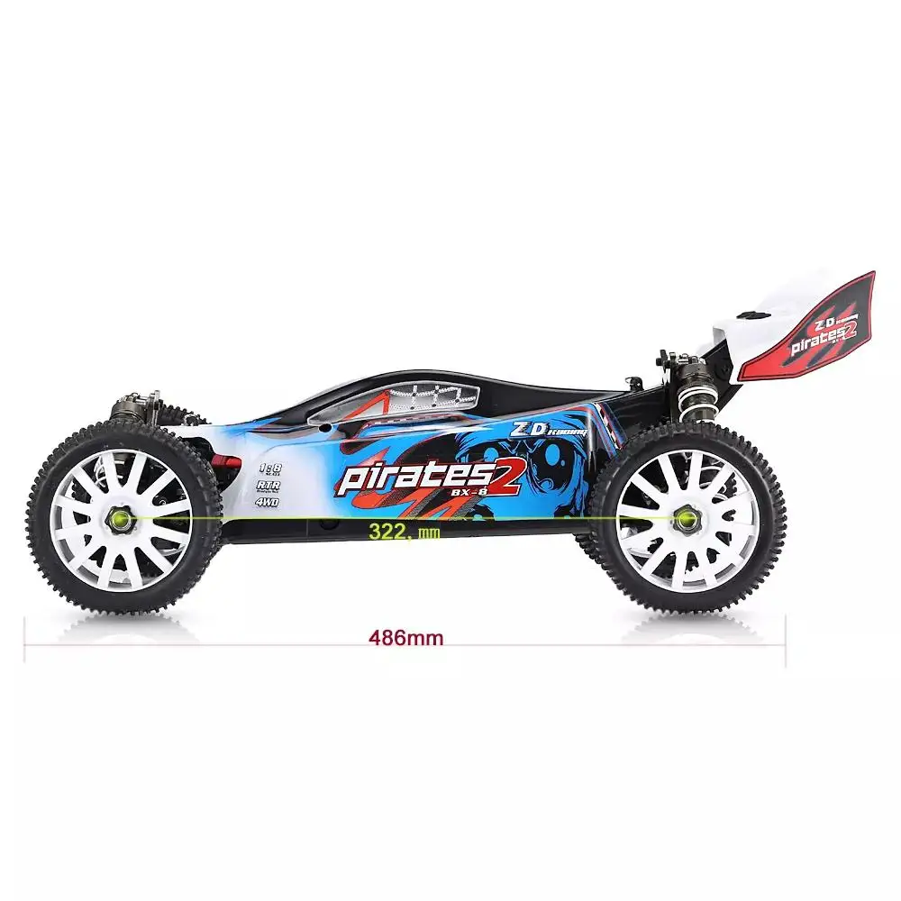 LeadingStar ZD Racing 9072 1/8 2 4G 4WD бесщеточный электрический багги высокая скорость 80 км/ч RC