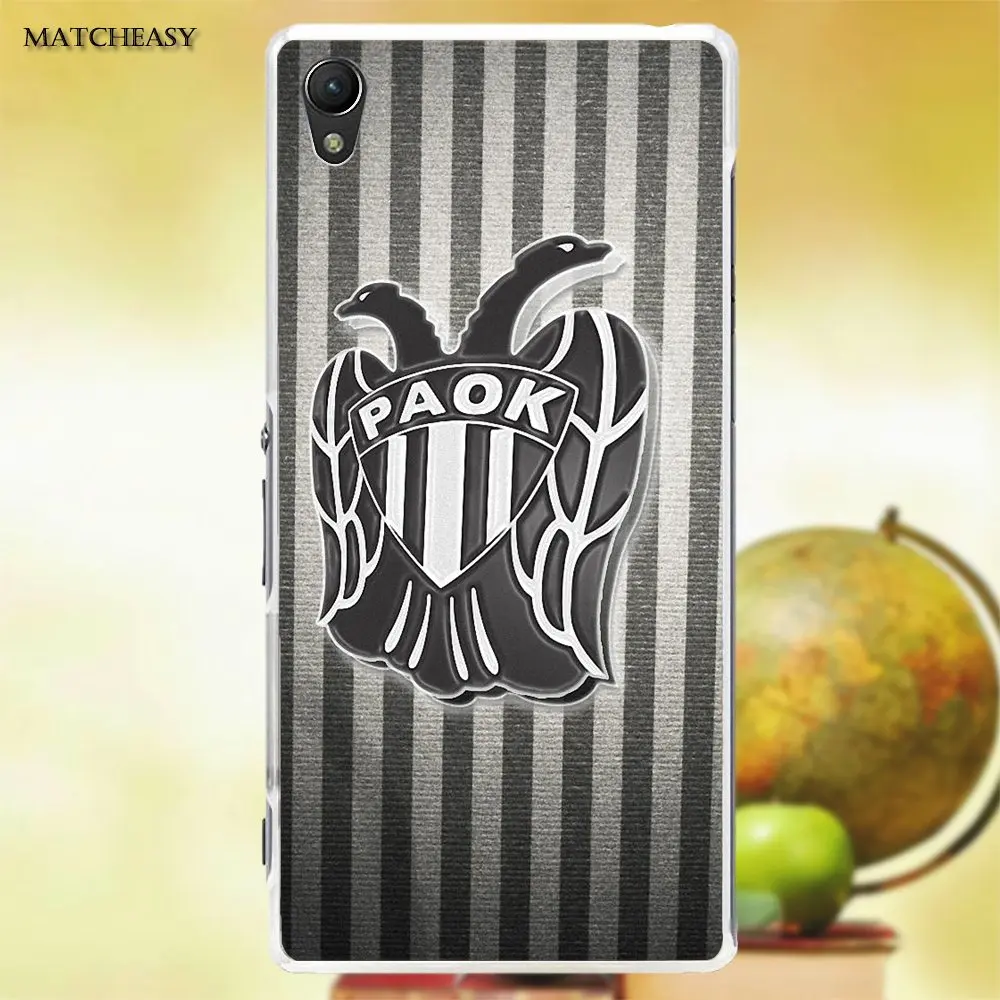 Oedmeb Paok Fc Салоники для Sony Xperia Z Z1 Z2 Z3 Z4 Z5 compact Mini M2 M4 M5 T3 E3 XA мягкий