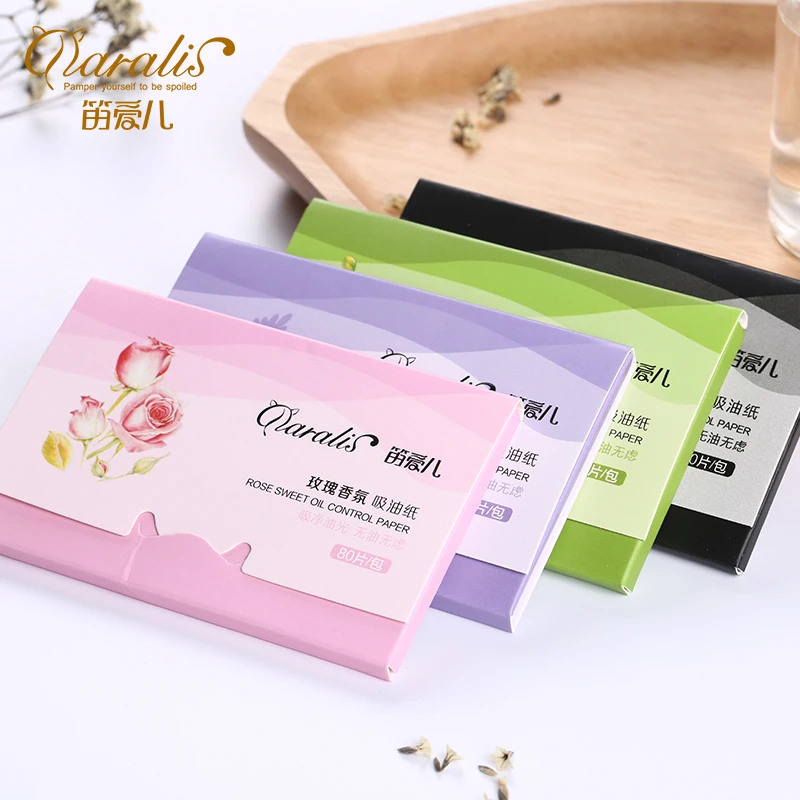 1Pack=80pcs Facial Absorbent Paper Oil Control Wipes Green Tea Absorbing Sheet Matcha Oily Face Blotting Matting Tissue | Красота и