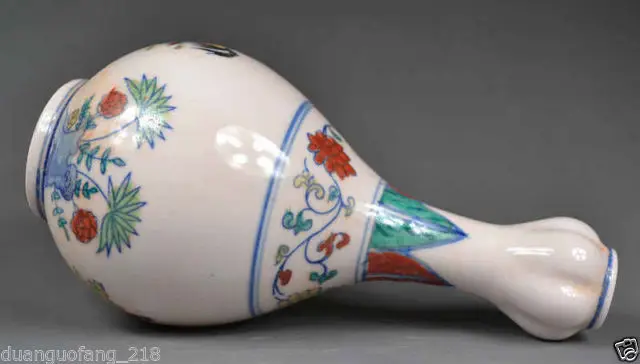 Старый Коллекционные вещи китайский фарфор ручной работы Роспись курица чеснок