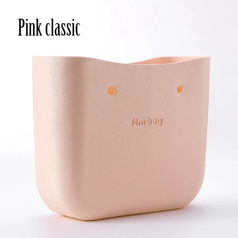 pink classic ANLAIBEIER Obag O Bag стильная Классическая большая сумка для тела Водонепроницаемая сумка EVA женская модная сумка резиновая силиконовая запасные части - Цвет: pink classic