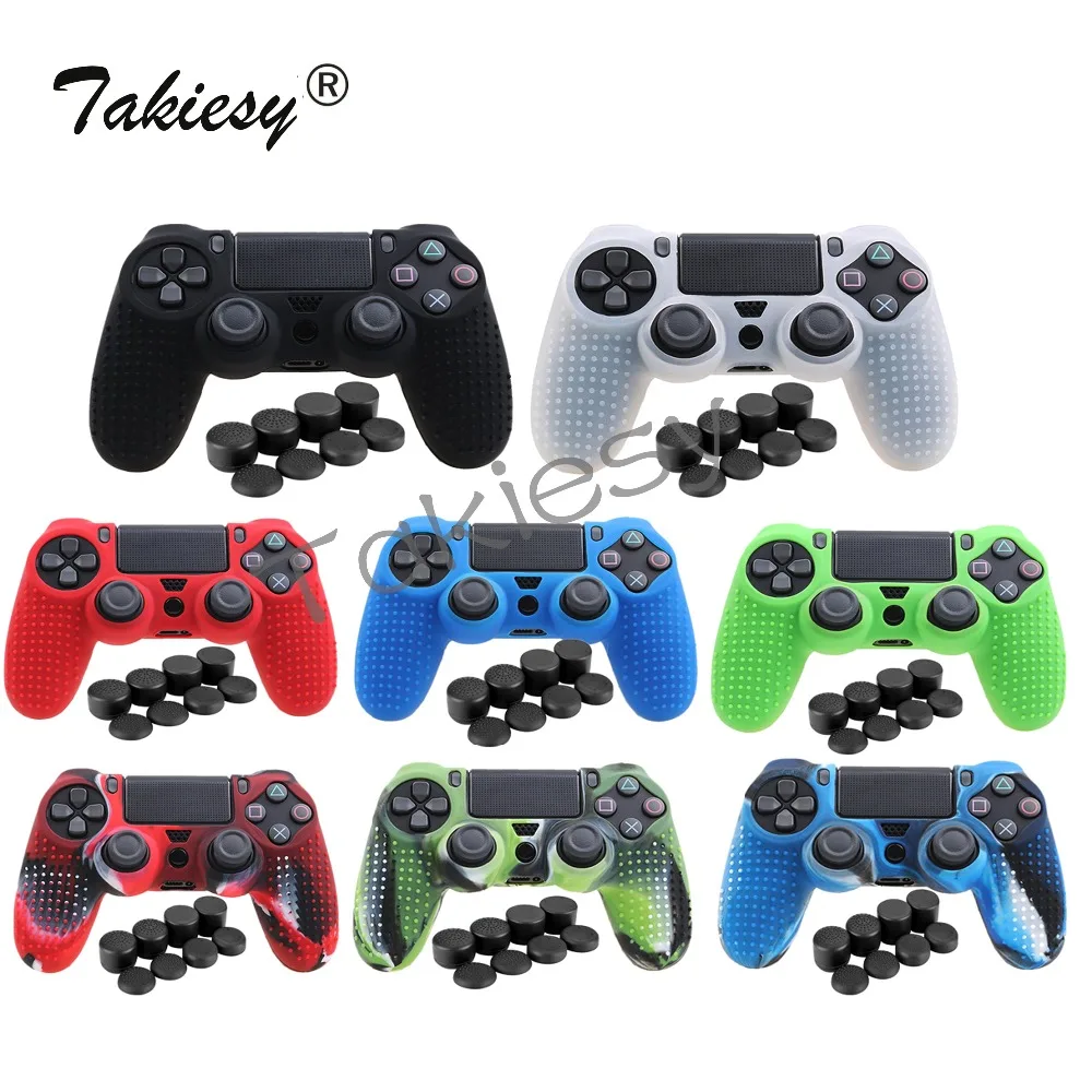 Нескользящий Силиконовый Чехол 9 в 1 чехол для контроллера Sony PlayStation Dualshock 4 PS4 DS4 Pro
