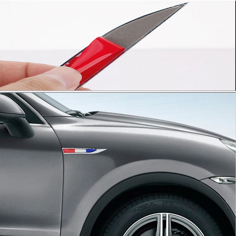 Боковые наклейки для автомобиля с французским флагом логотип эмблема на двери BMW