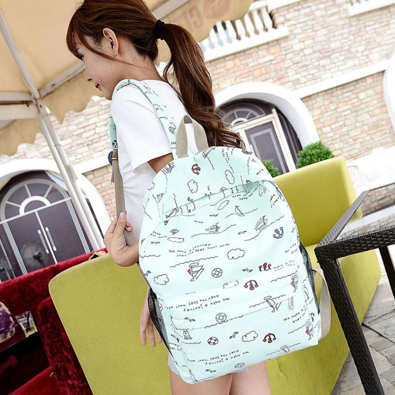 Модный холщовый рюкзак для студентов тканевый однотонный ранец на ремне школы