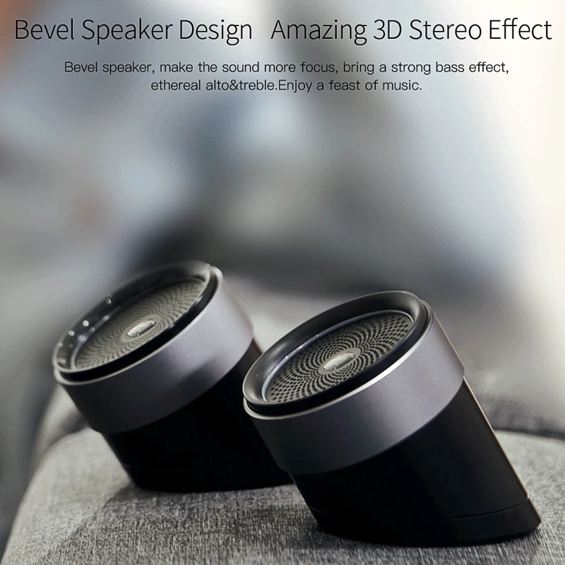 QCY TWS двойные колонки bluetooth V4.2 3D стерео металлический громкоговоритель переносные