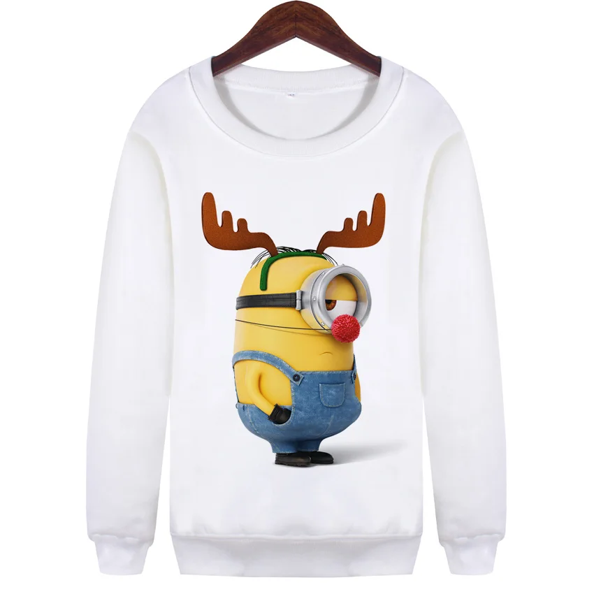 

YEMUSEEDB 2017 Cartoon Printed Kwaii Sweatshirts Women Harajuku Hipster White Hoodies Moletom WMH130