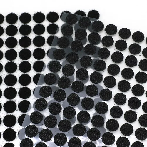 Black 10mm 100 пар 10 мм/15 мм/20 мм/25 мм/30 мм клейкая крепежная лента Dot крюк и петля Волшебная Наклейка круглая прочная самоклеящаяся крепежная лента - Цвет: Black 10mm