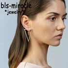 Bls-miracle богемные геометрические многоугольные серьги-подвески для женщин Brincos металлические серьги золотого цвета Висячие серьги для женщин бижутерия