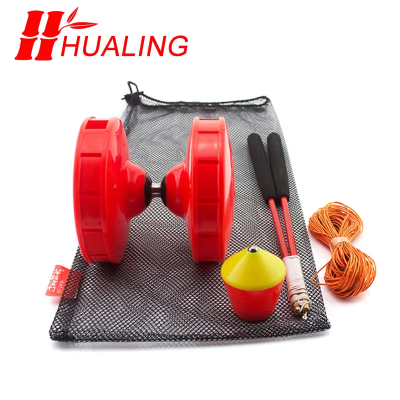 

chineseyoyo Bearing diabolo Toys Professional Diabolo Set Packing 5Color for choose with String Bag of diabolo