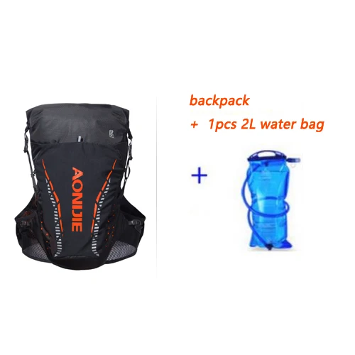 red with water bag AONIJIE C943 легкий гидратационный рюкзак, сумка, жилет для 2L водяного пузыря, Походов, Кемпинга, бега, марафона, Гонки SM - Цвет: red with water bag