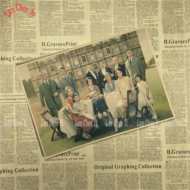Винтажные постеры Downton Abbey для дома бара гостиной Декор крафт-бумага