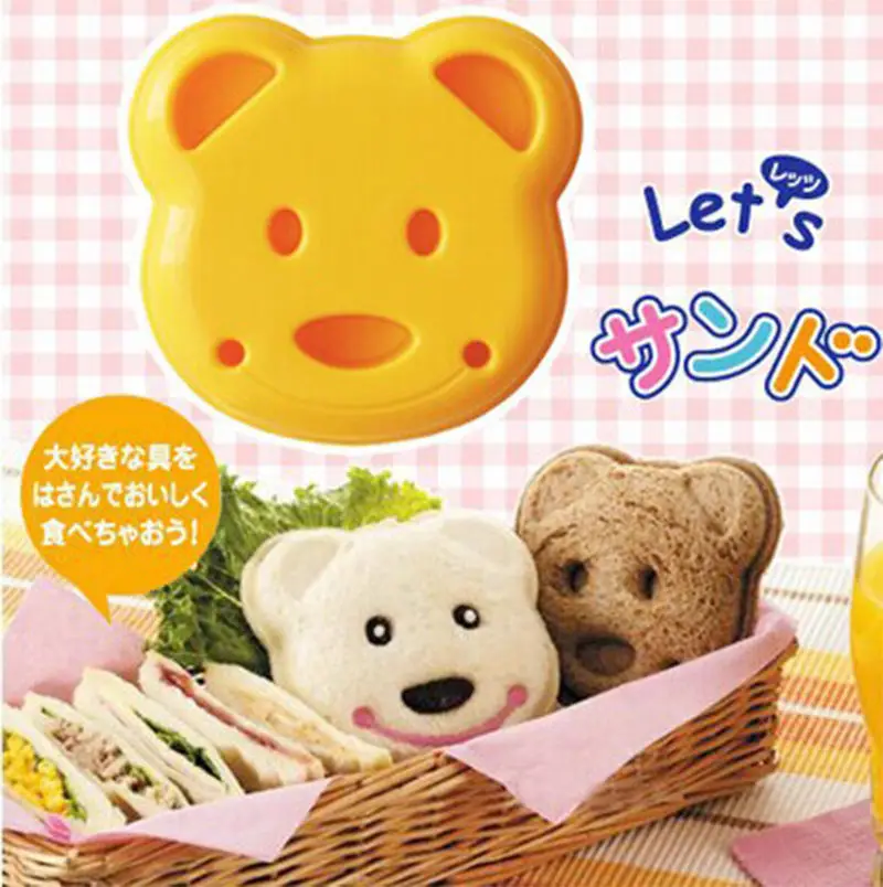 Цельнокроеное платье из медведь образный тосты хлебопечки сэндвич формы с