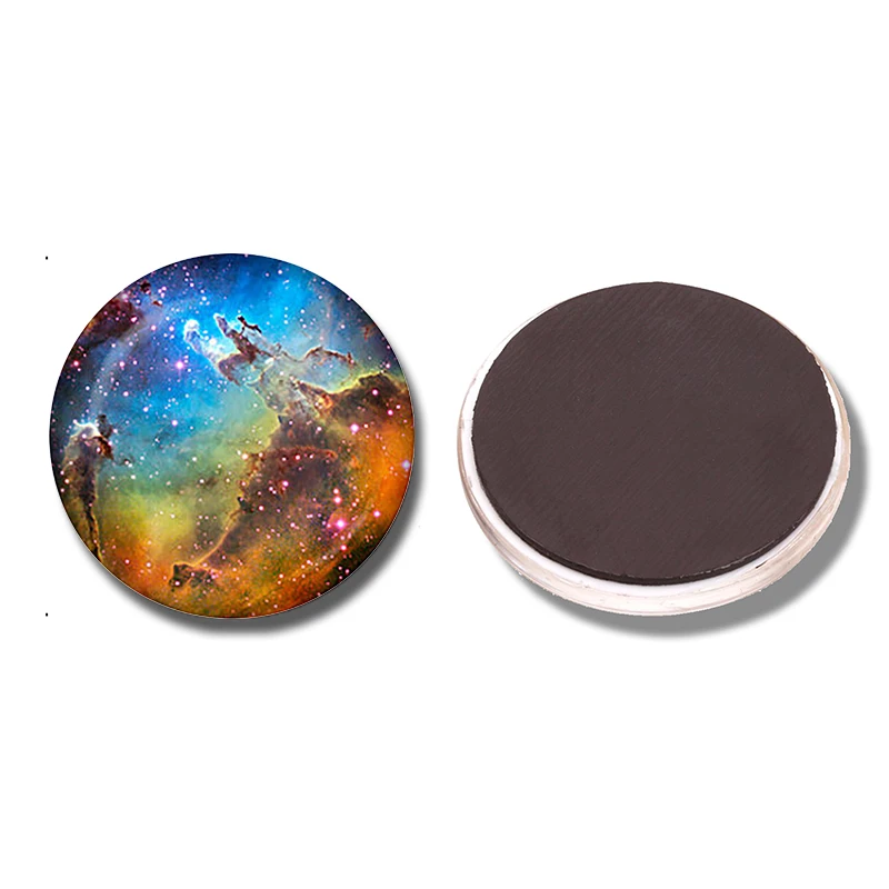 3 шт. Туманность орла 30 мм магнит на холодильник лисий мех Луна космическое стекло