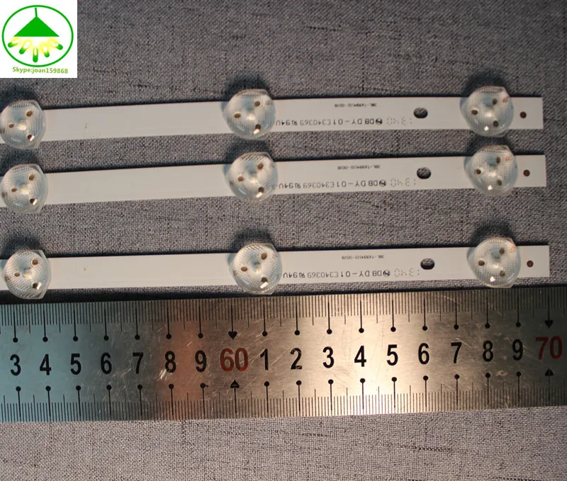 10 шт. x 39 ''/40 дюймов оригинальные тонкие светодиодные полосы w/фильтр для