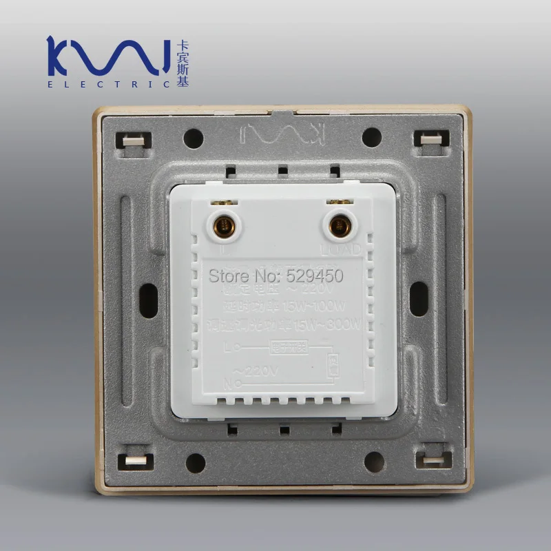 Роскошный настенный выключатель Kempinski контроллер скорости вентилятора цвета