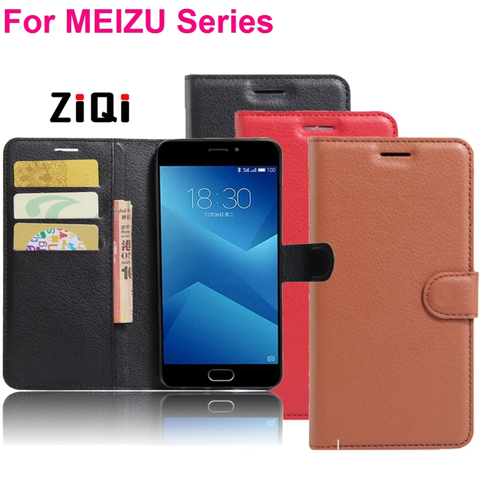 Флип чехол для Meizu M6 Note кожаный бумажник MEIZU 16 XS 16xs M6S M3 M5 Mini M5C Pro7 Plus|case for meizu|case forcase s6 - Фото №1