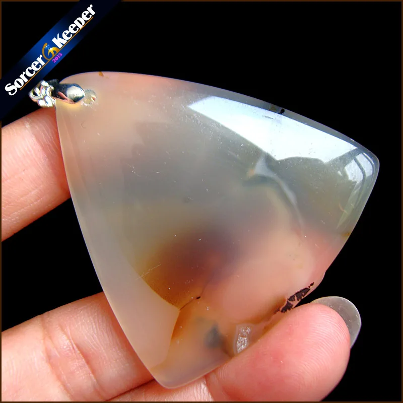 Модная женская и Мужская подвеска на ожерелье из больших натуральных моховых