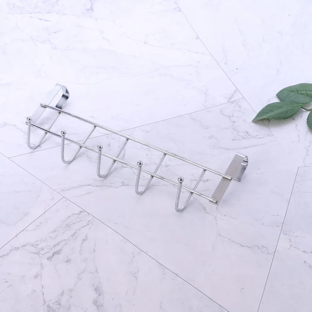 5 крючков над дверью вешалка для одежды шкаф дверная петля держатель Полка