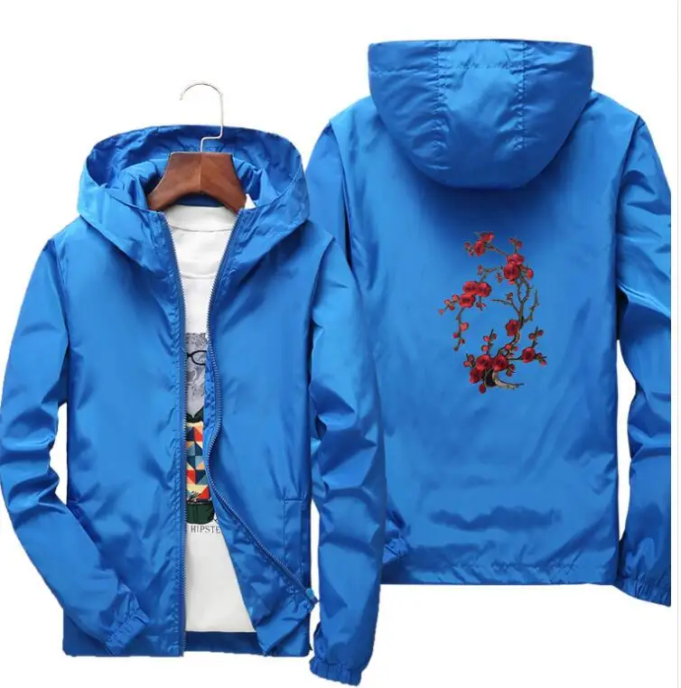 

men jackets summer HOODY rashguard anorak jacket windbreaker hip hop college student wind breaker jaqueta masculina