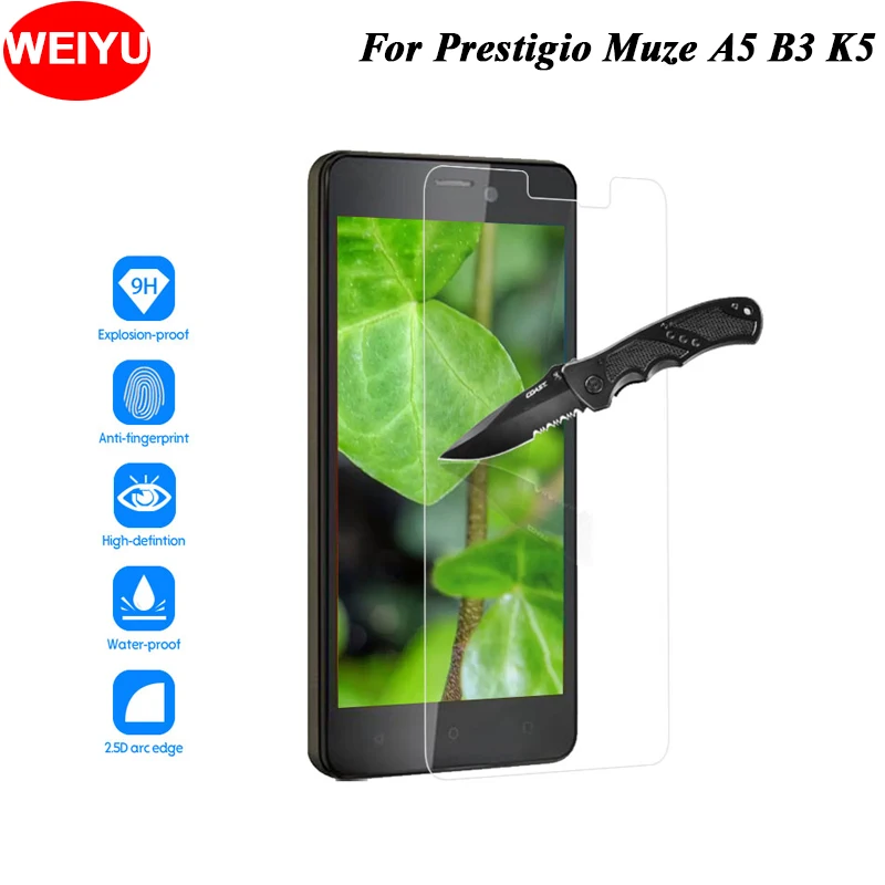 Ультратонкая Защитная закаленная пленка для Prestigio Muze A5 B3 K5 телефона PSP5502 3512 5509