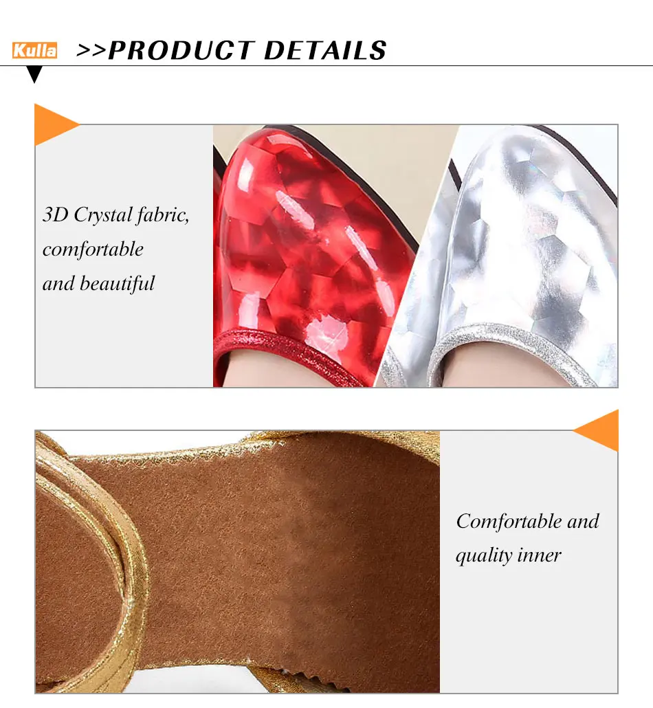 New Style Women Ladies Latin Tango Shoes For Dancing Closed Toe Red/Gold Ballroom Salsa Dance Shoes Wholesale Heels 3.5cm/5.5cm