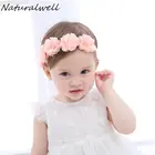 Naturalwell Цветочная повязка на голову, Кружевная повязка для волос для девочек, женский аксессуар для волос, подарок для новорожденных, HB090
