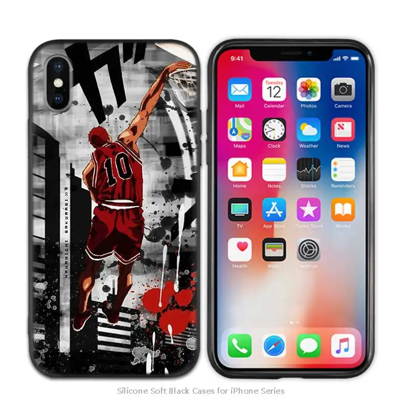 A001 Slam dank противоударный силиконовый чехол для iPhone X XS XR XS 11 11Pro Max 7 8 6S 5 5S 5C SE Plus Fundas Capa Phone Shell - Цвет: A001
