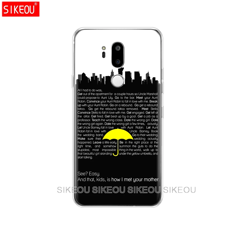 Силиконовый чехол для телефона LG G7 Q8 Q6 G6 MINI G5 V30 V7 V9 k10 k8 X POWER 2 how i meet your mother himym |