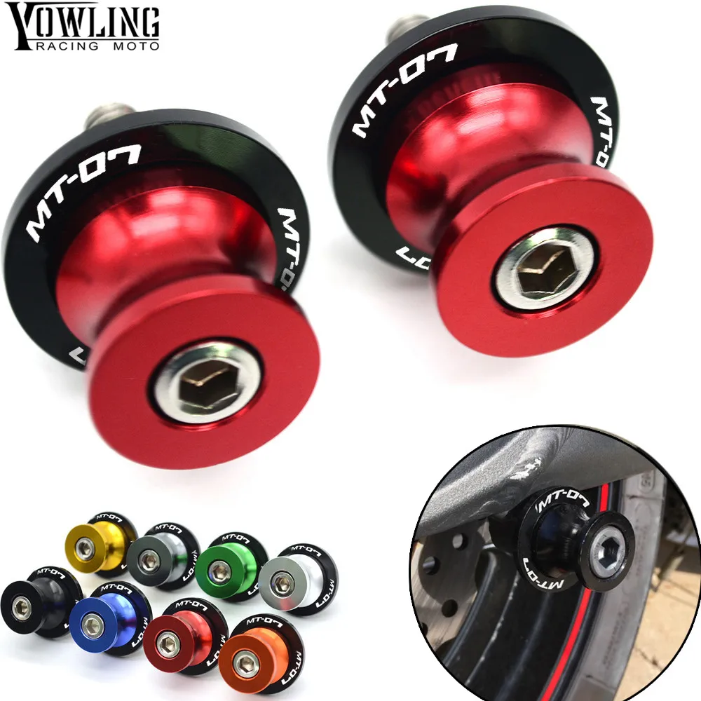 

For MT-07 FZ-07 MT-25 MT-03 YZF-R25 YZF-R3 Motorcycle CNC Swingarm Slider Spools stand screws MT 07 R3 MT 03 FZ 07