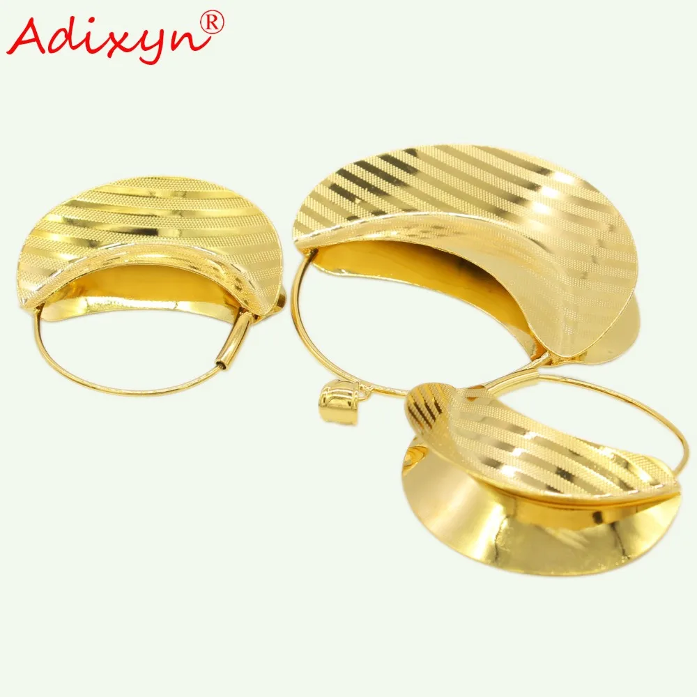 Adixyn фоны сумка ожерелье/серьги/кулон набор украшений для женщин золотой цвет/медь африканские/эфиопские Свадебные/вечерние подарки N11011
