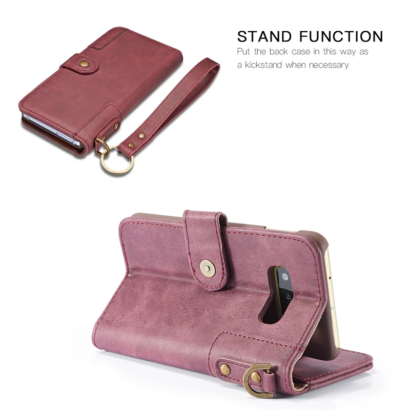 Чехол для Samsung Galaxy S10 деловой стиль Винтажный чехол из искусственной кожи сумка S10e