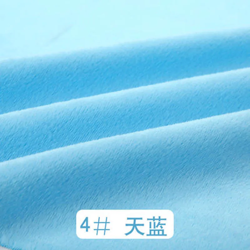 4 light blue Короткие Плюшевые ткани украшения Тильда Ткань счетчик наволочка обивка задний материал DIY фланель Ткань 1 ярд - Цвет: 4 light blue
