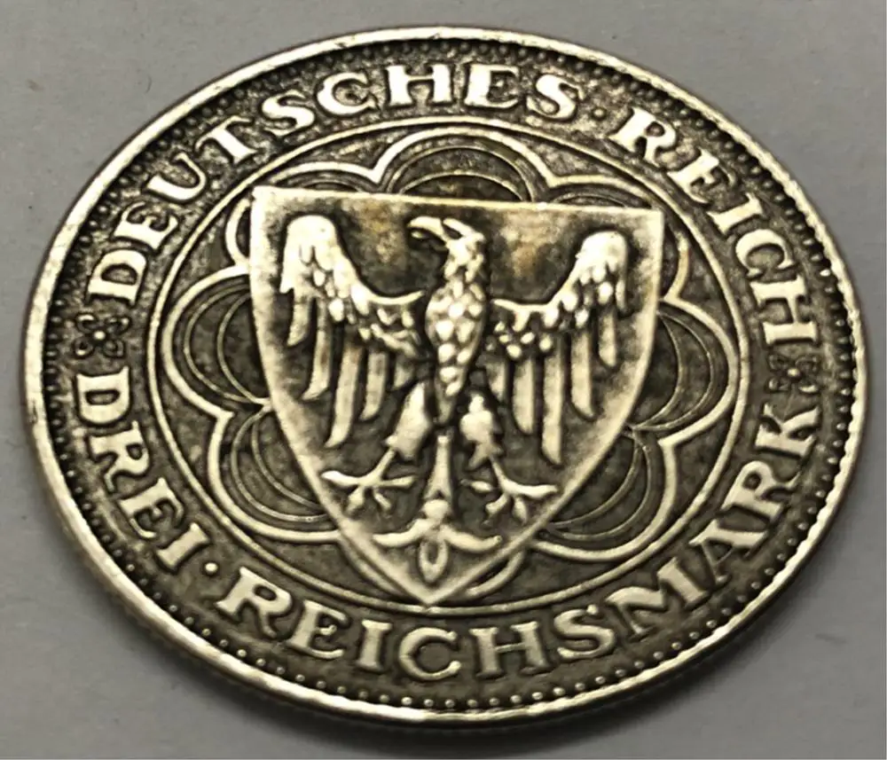 1931 Германия 3 рейхsmark magdemt|Безвалютные монеты| |