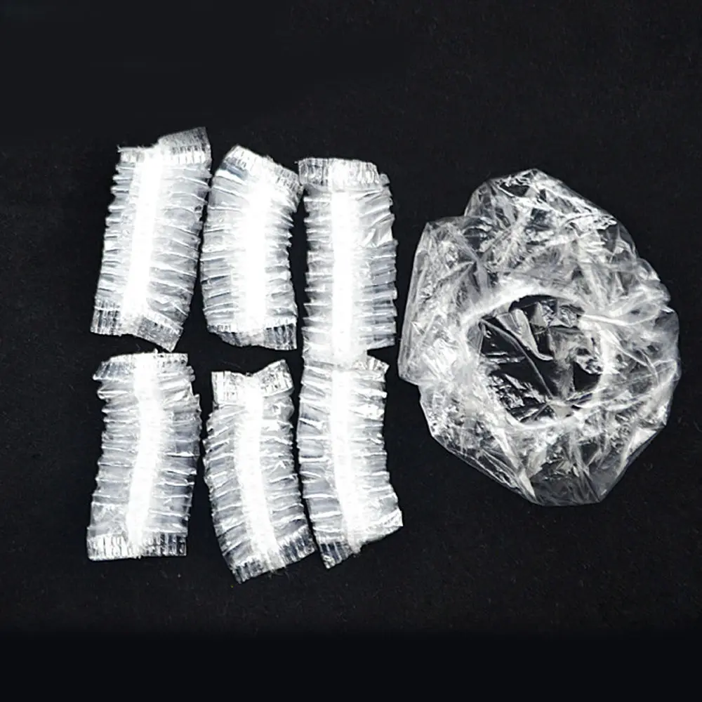 Одноразовые прозрачные наушники для душа 100 шт. водонепроницаемые окрашивания