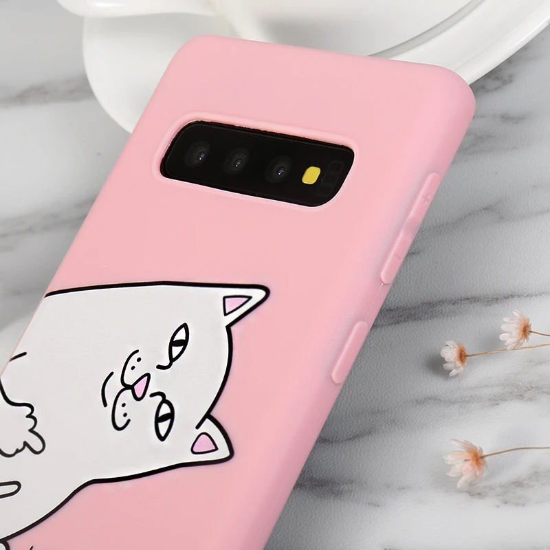 TPU Soft Silicone Middle Finger Cat Pattern Case For Samsung Galaxy J7 J3 J5 A5 A3 J2 J4 J6 A6 Plus J8 A7 2016 2017 2018 Capa |