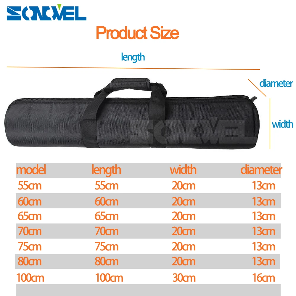 55 см мягкий штатив для камеры монопод сумка переноски Чехол/55x20x13 светильник Кая