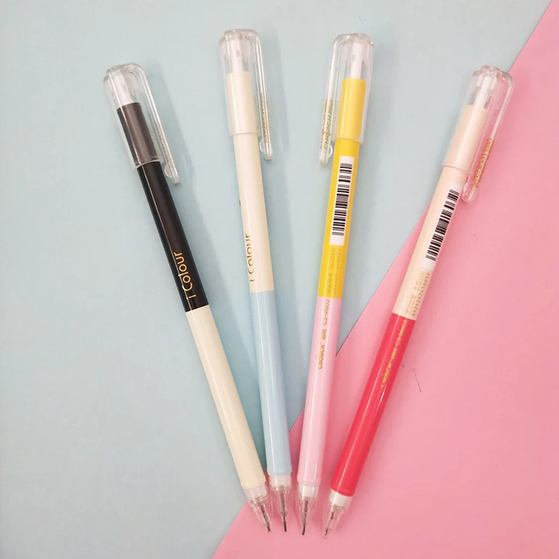 4 шт. Kawaii Цветной автоматического карандаша милые Лоскутные механические