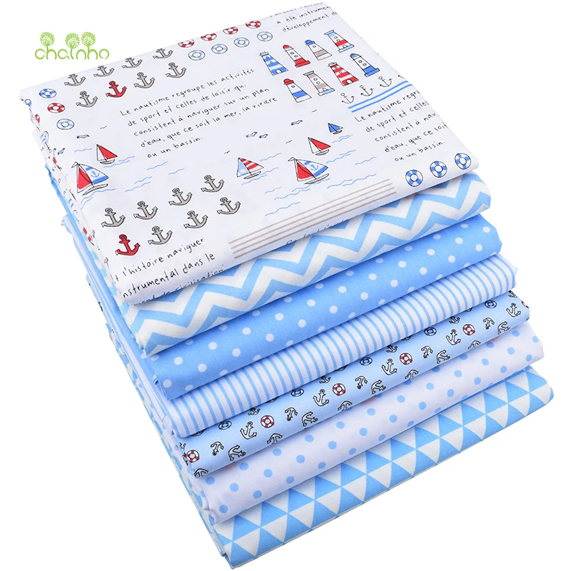 Ткань из саржевого хлопка с принтом Chainho для самостоятельного шитья/ткани узором