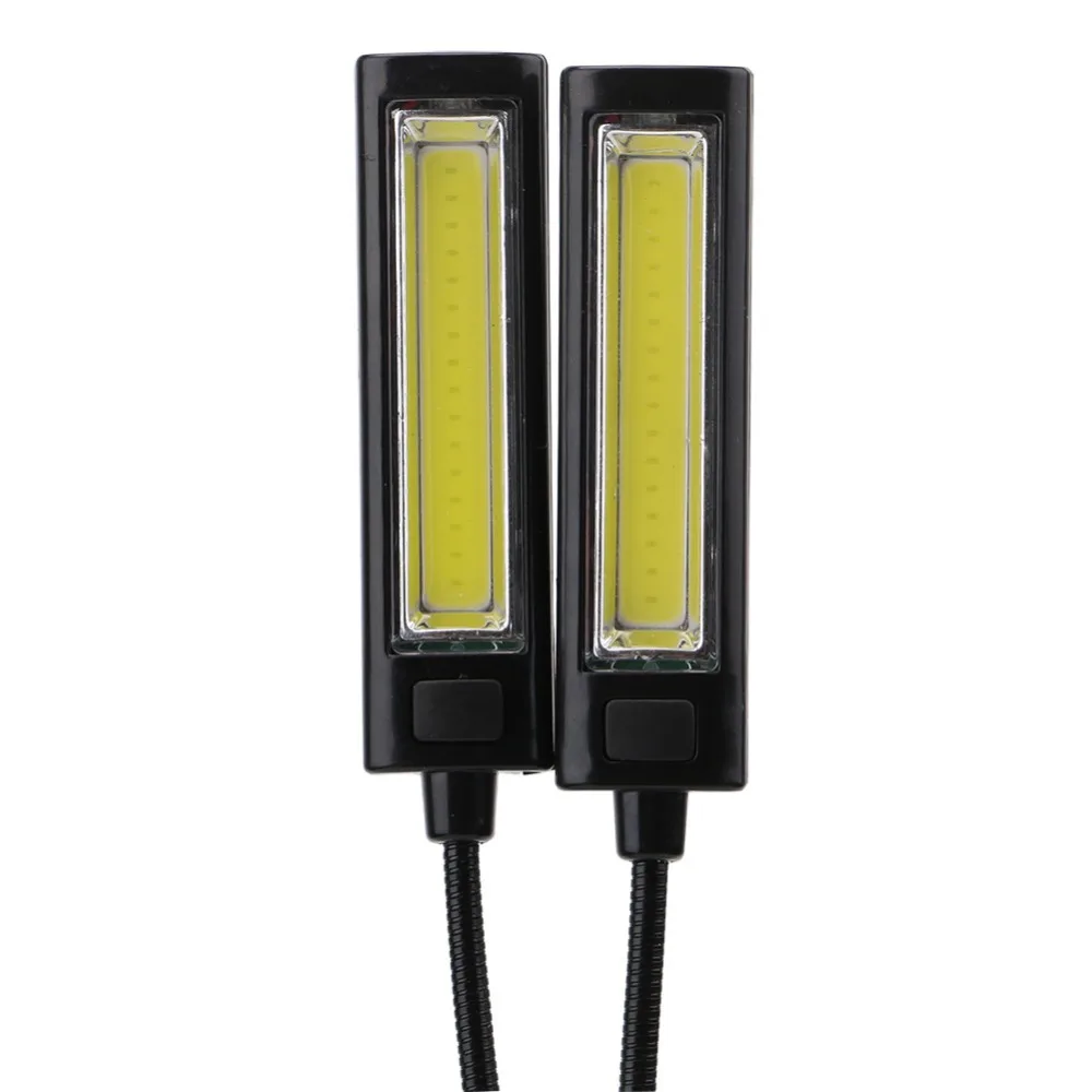 USB COB Светодиодный настольный светильник Гибкая Настольная лампа с двумя