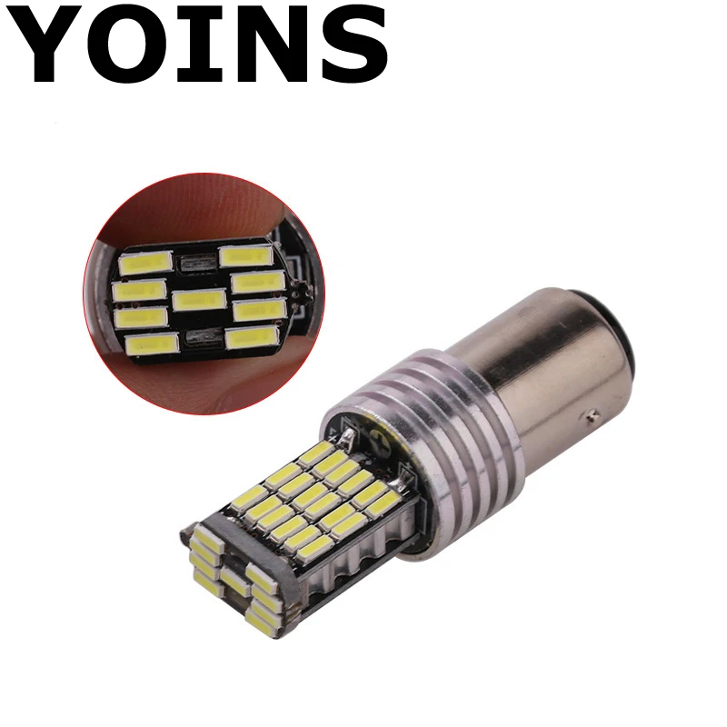 1x1156 BA15S 1157 BAY15D 7443 3157 светодиодный автомобильный Светильник лампы 4014 45SMD авто Фары